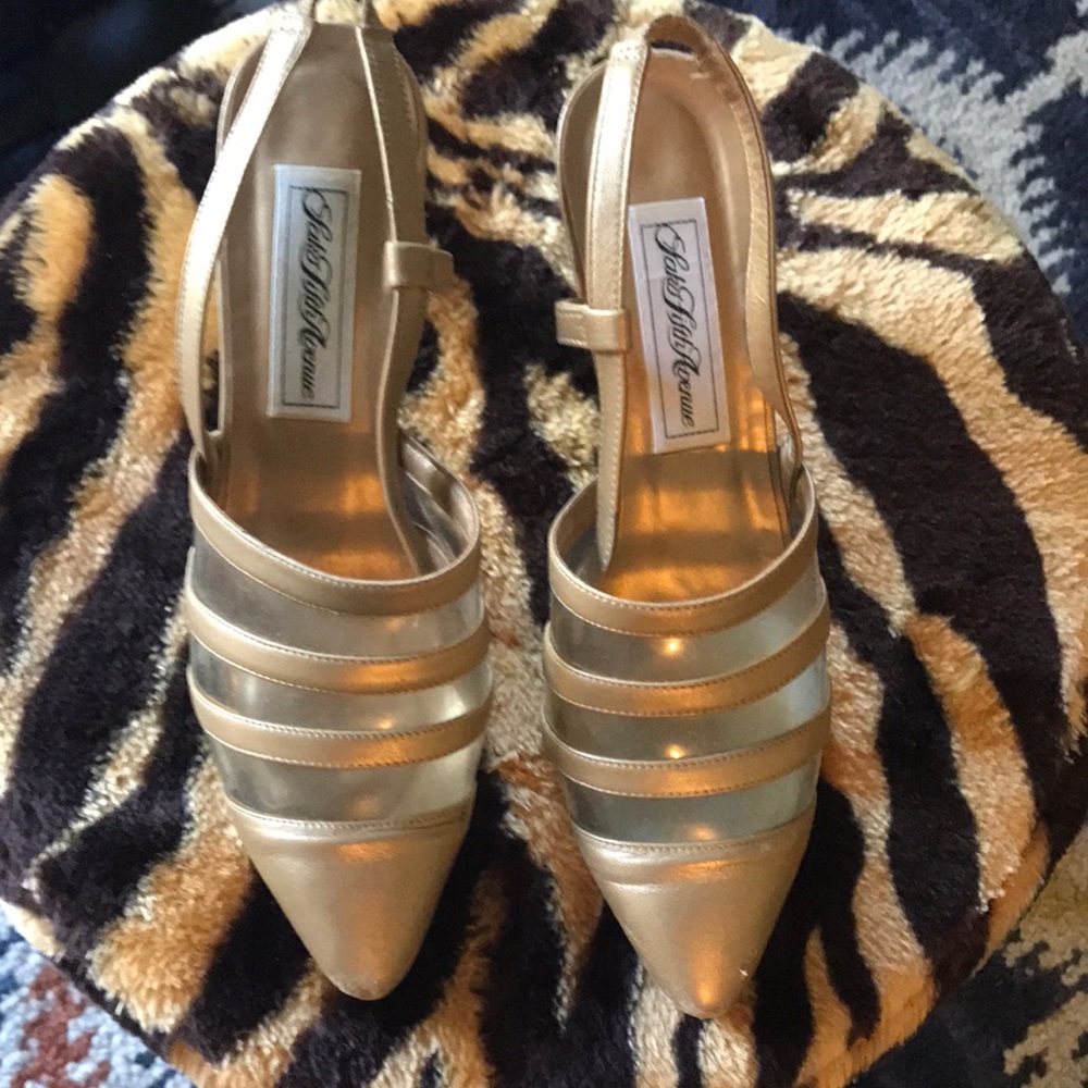 Saks Fifth Avenue slingback heels: Vintage